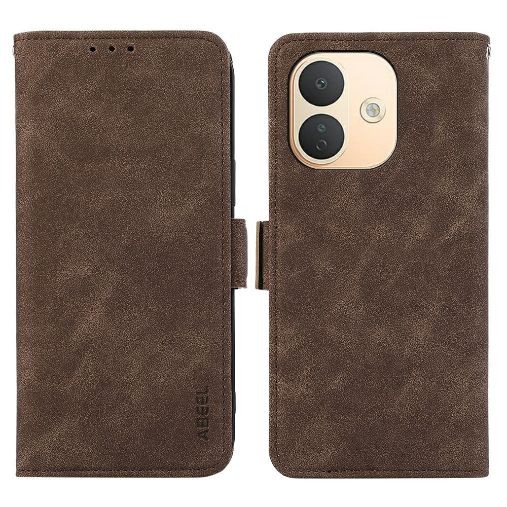 ABEEL For Xiaomi Redmi Note 17 Pro 5G Case PU Leather Folio Stand View RFID Blocking Phone Cover