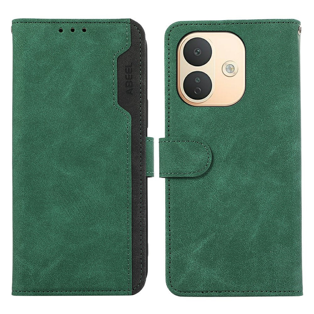 ABEEL For Xiaomi Redmi Note 17 Pro 5G Case Color Splicing Leather Flip Phone Cover RFID Blocking
