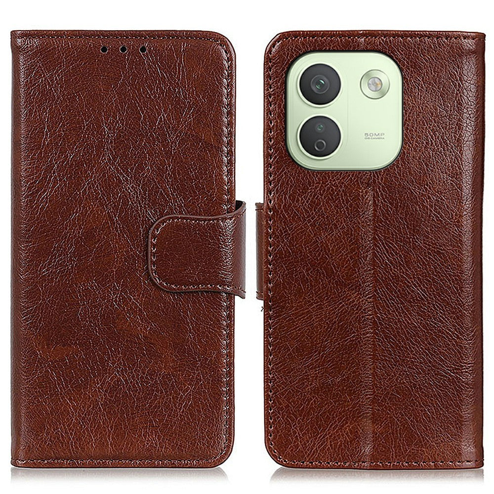 For Xiaomi Redmi Note 17 Pro Max 5G Case Nappa Texture Split Leather Wallet Phone Cover