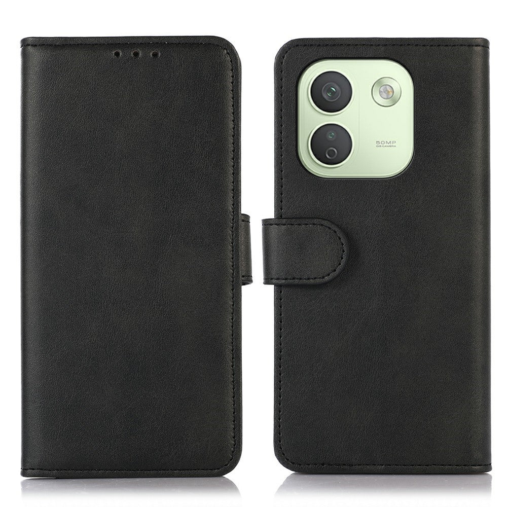 For Xiaomi Redmi Note 17 Pro Max 5G Case Cowhide Texture Leather Wallet Phone Cover with Stand