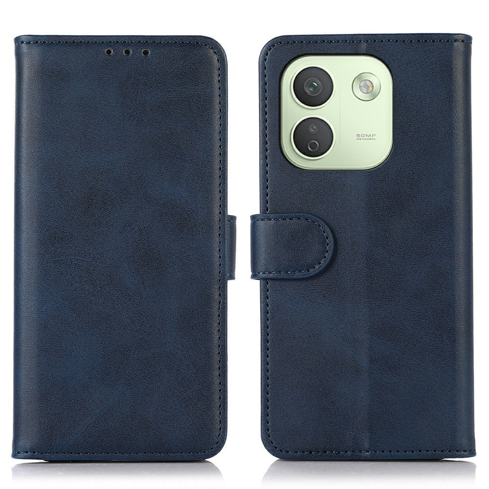 For Xiaomi Redmi Note 17 Pro Max 5G Case Cowhide Texture Leather Wallet Phone Cover with Stand
