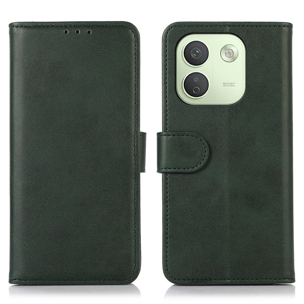For Xiaomi Redmi Note 17 Pro Max 5G Case Cowhide Texture Leather Wallet Phone Cover with Stand