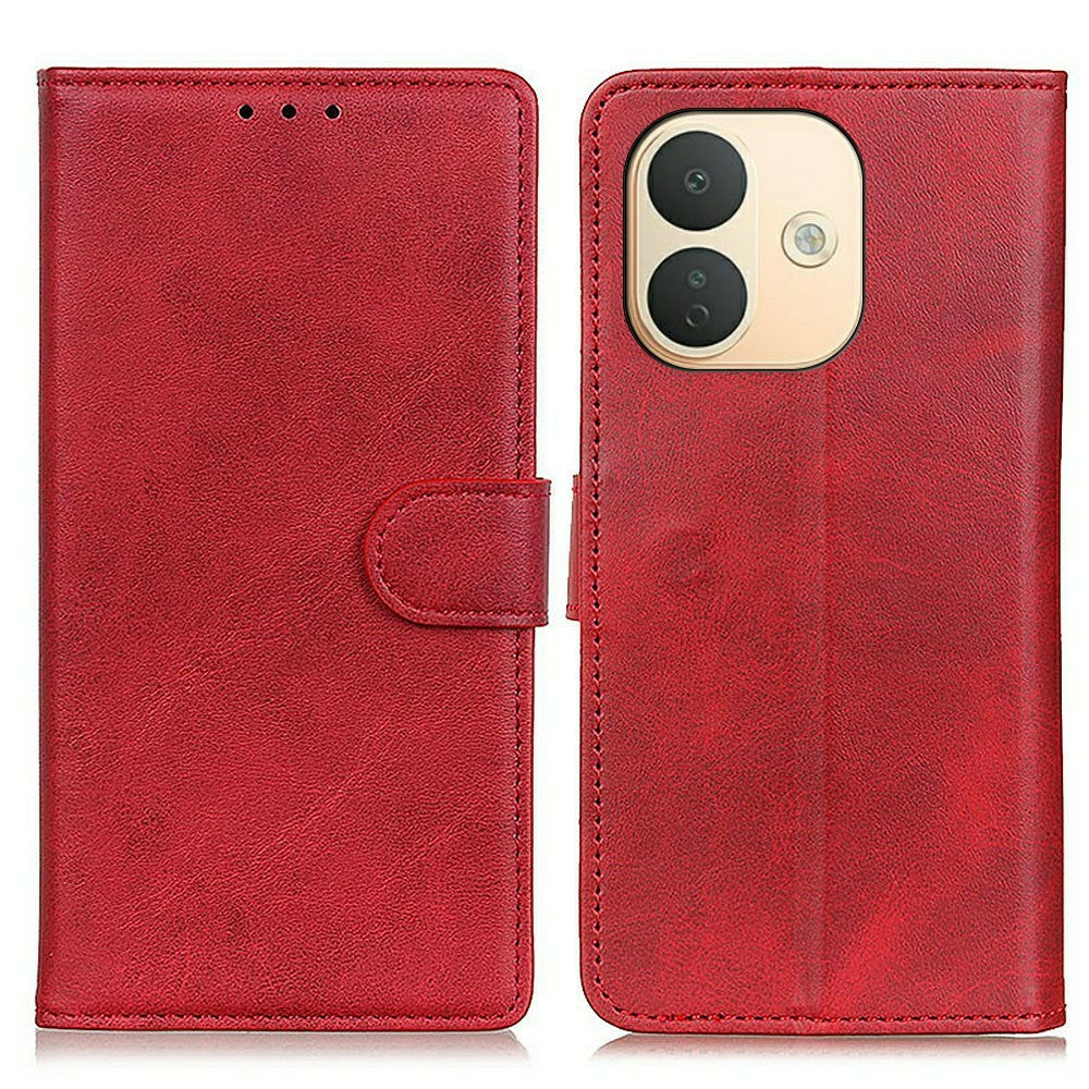Xiaomi Redmi Note 17 Pro 5G-skal med kohudstruktur, läderplånboksfodral, mobilskal