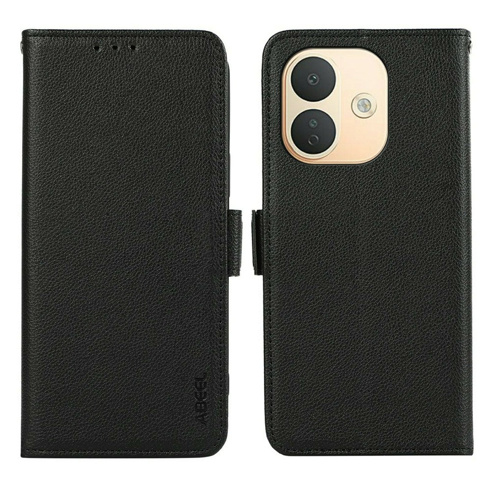 ABEEL For Xiaomi Redmi Note 17 Pro 5G Case Litchi Texture Leather RFID Blocking Phone Cover