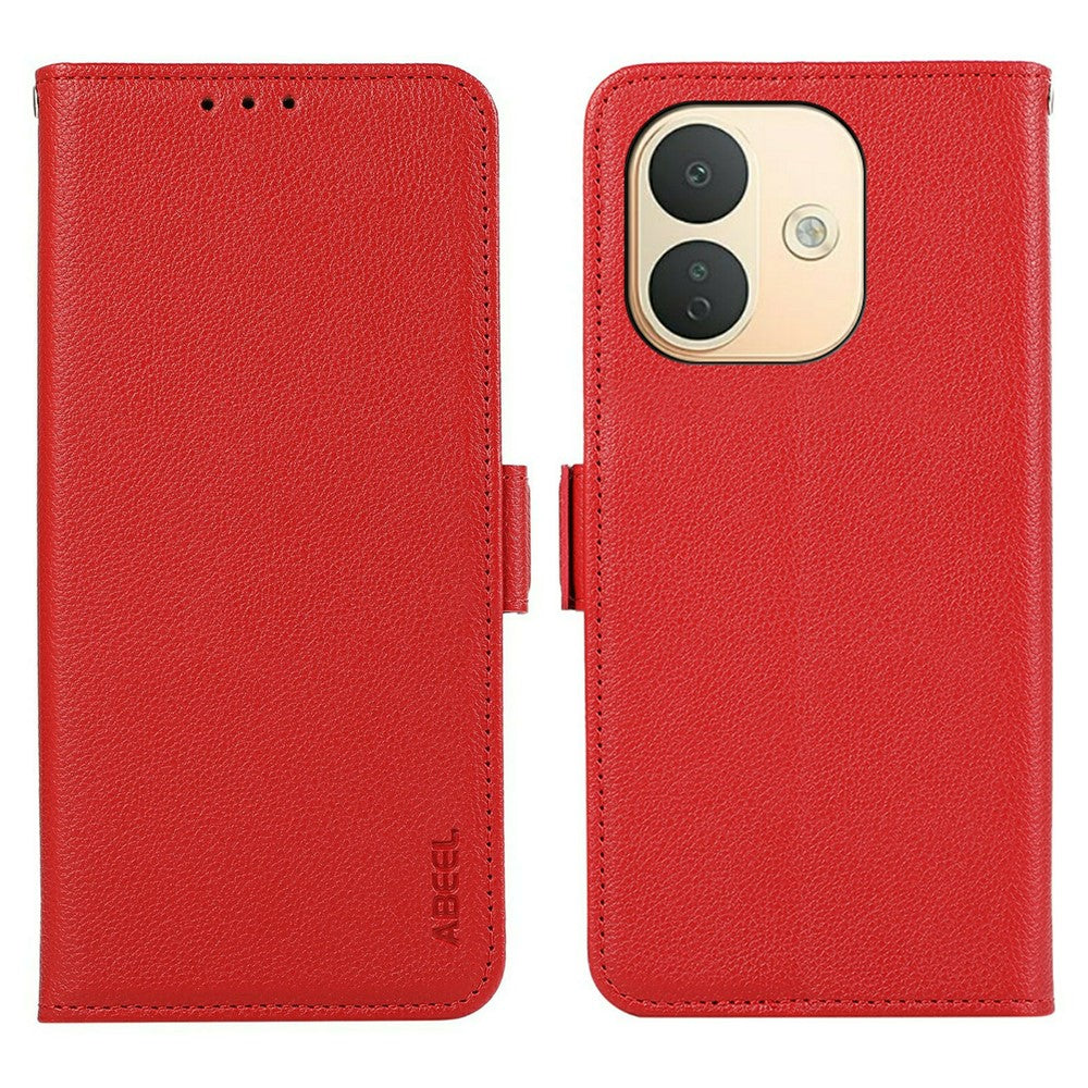 ABEEL For Xiaomi Redmi Note 17 Pro 5G Case Litchi Texture Leather RFID Blocking Phone Cover