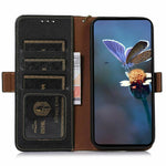 For Xiaomi Redmi Note 17 Pro 5G Case RFID Blocking Textured Genuine Cow Leather Phone Cover