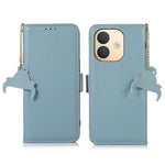 For Xiaomi Redmi Note 17 Pro 5G Case RFID Blocking Textured Genuine Cow Leather Phone Cover