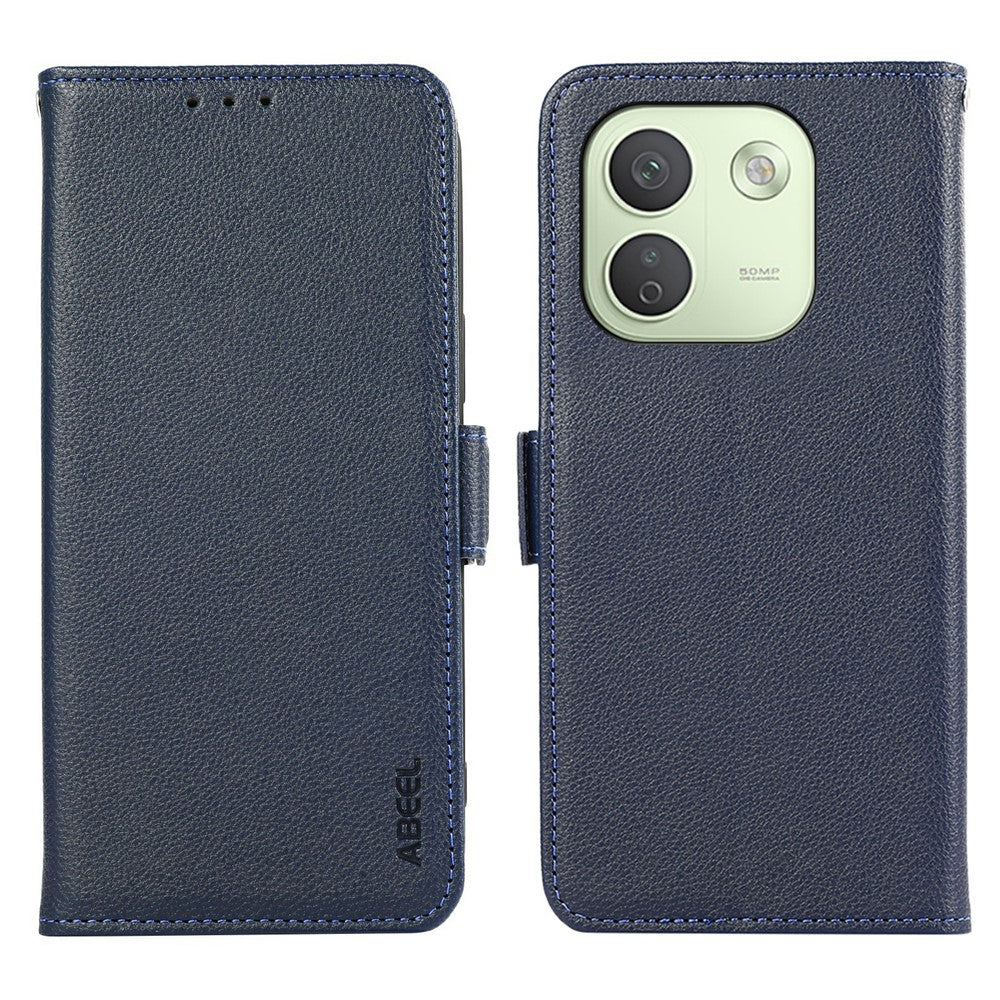 ABEEL For Xiaomi Redmi Note 17 Pro Max 5G Case Litchi Texture Leather RFID Blocking Phone Cover