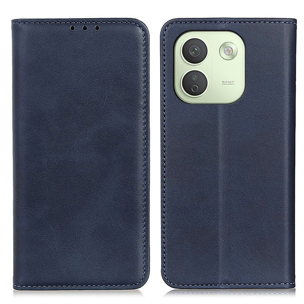 For Xiaomi Redmi Note 17 Pro Max 5G Case Cowhide Texture Split Leather Flip Wallet Phone Cover