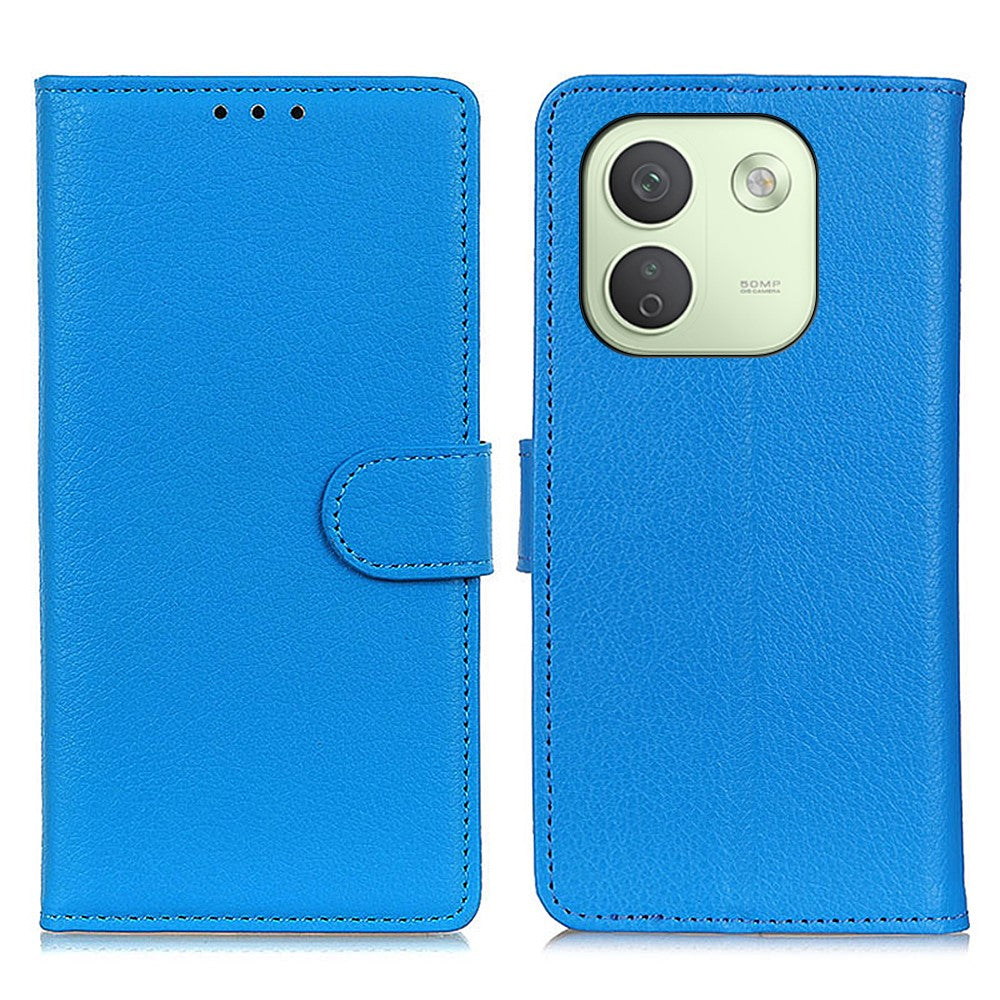 For Xiaomi Redmi Note 17 Pro Max 5G Wallet Case PU Leather Phone Cover Litchi Texture