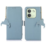 For Xiaomi Redmi Note 17 Pro Max 5G Case RFID Blocking Textured Genuine Cow Leather Phone Cover