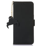 For Xiaomi Redmi Note 17 Pro Max 5G Wallet Case Anti-Drop Genuine Cow Leather Phone Cover RFID Blocking