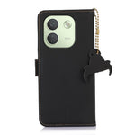 For Xiaomi Redmi Note 17 Pro Max 5G Wallet Case Anti-Drop Genuine Cow Leather Phone Cover RFID Blocking
