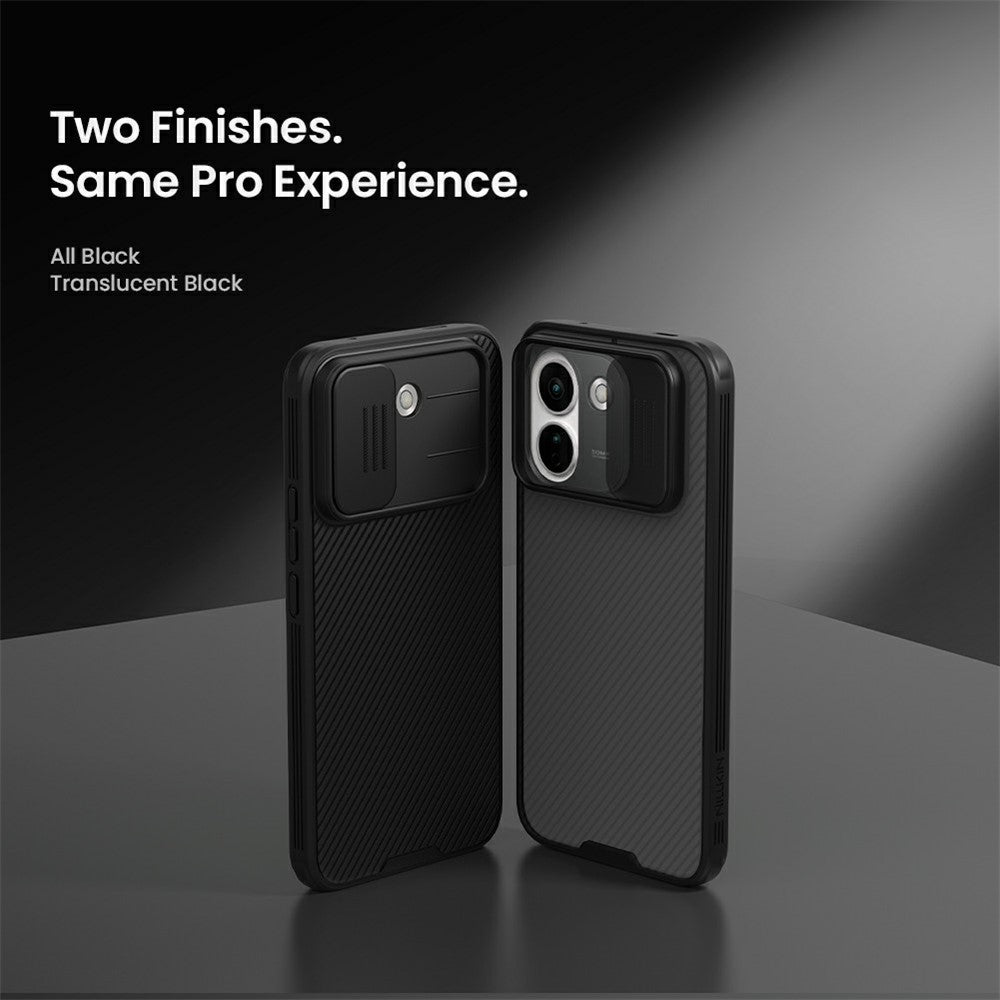 NILLKIN Camshield Pro Series för Xiaomi Redmi Note 17 Pro 5G-skal PC + TPU-mobilskydd med kamerareglage