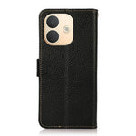 KHAZNEH för Xiaomi Redmi Note 17 Pro 5G mobilskal i litchitextur med äkta koläder, RFID-blockerande
