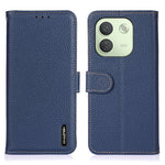 KHAZNEH för Xiaomi Redmi Note 17 Pro Max 5G Plånboksfodral Litchitextur Äkta Koläder Flipfodral