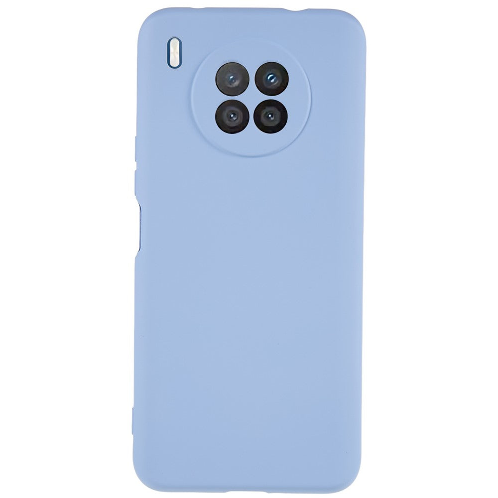 For Huawei nova 8i Liquid Silicone Texture Arc Edge Phone Case 2.0mm Thick Soft TPU Camera Protection Shockproof Cover