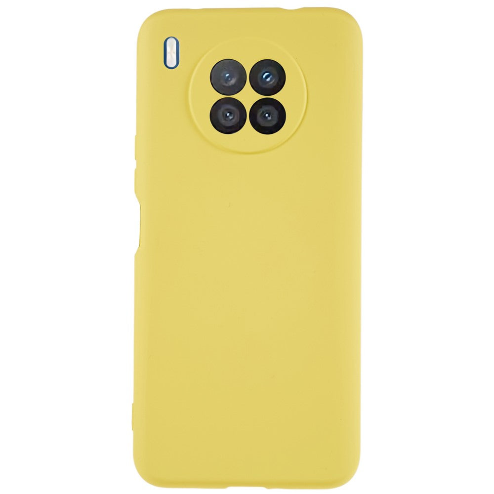 For Huawei nova 8i Liquid Silicone Texture Arc Edge Phone Case 2.0mm Thick Soft TPU Camera Protection Shockproof Cover