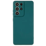 Samsung Galaxy S21 Ultra 5G mjukt TPU-mobilskal flytande silikontextur bågformad kant 2,0 mm tjockt reptåligt skal