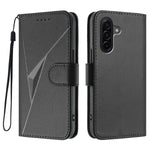 Samsung Galaxy A57 5G-skal med triangelmönster i läder och rem