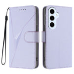 Samsung Galaxy S25 FE / Galaxy S26 FE-skal Triangelformat läderfodral med snodd