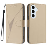 Samsung Galaxy S25 FE / Galaxy S26 FE-skal Triangelformat läderfodral med snodd