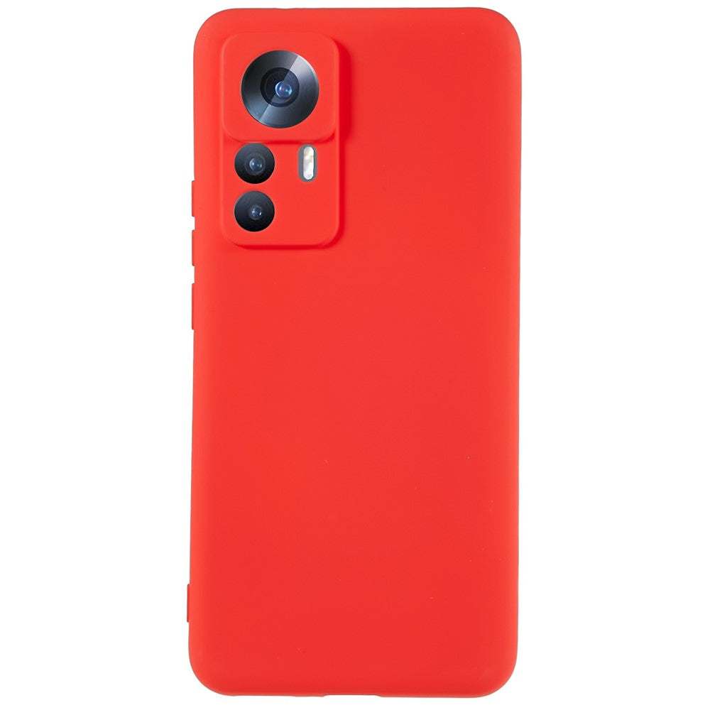 For Xiaomi 12T 5G / Redmi K50 Ultra 5G Soft TPU Arc Edge 2.0mm Thick Protective Cover Liquid Silicone Texture Camera Protection Phone Case