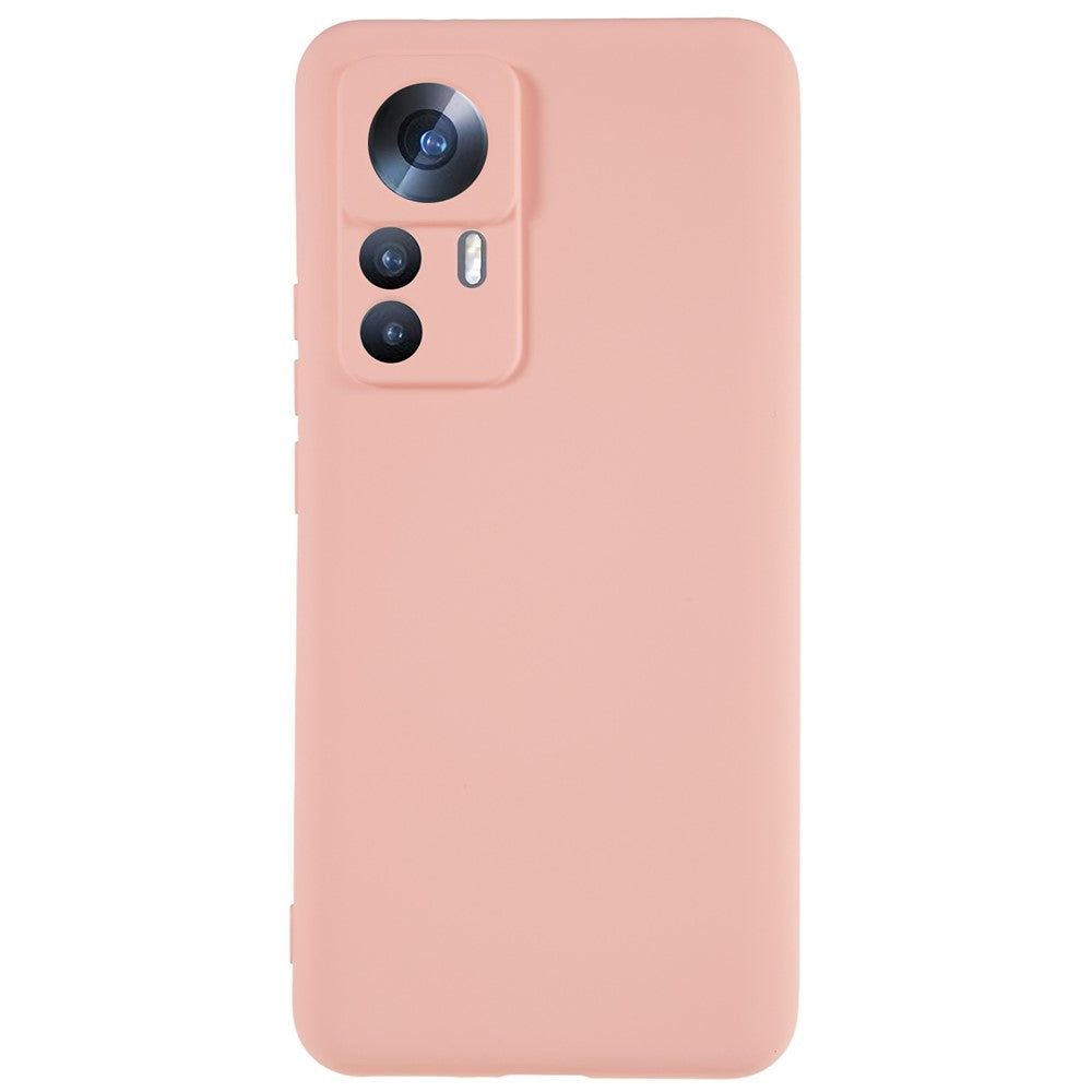 For Xiaomi 12T 5G / Redmi K50 Ultra 5G Soft TPU Arc Edge 2.0mm Thick Protective Cover Liquid Silicone Texture Camera Protection Phone Case