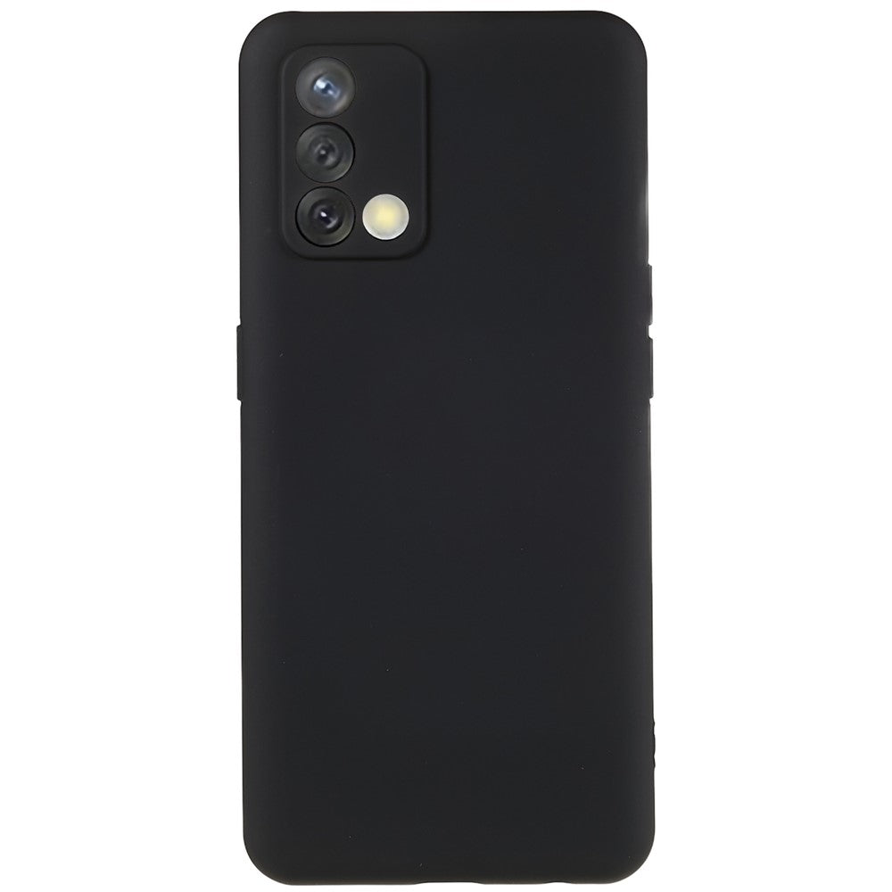 For Oppo A74 4G Flexible TPU Arc Edge Shockproof Phone Case 2.0mm Thick Liquid Silicone Texture Anti-Slip Back Cover