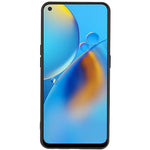 For Oppo A74 4G Flexible TPU Arc Edge Shockproof Phone Case 2.0mm Thick Liquid Silicone Texture Anti-Slip Back Cover