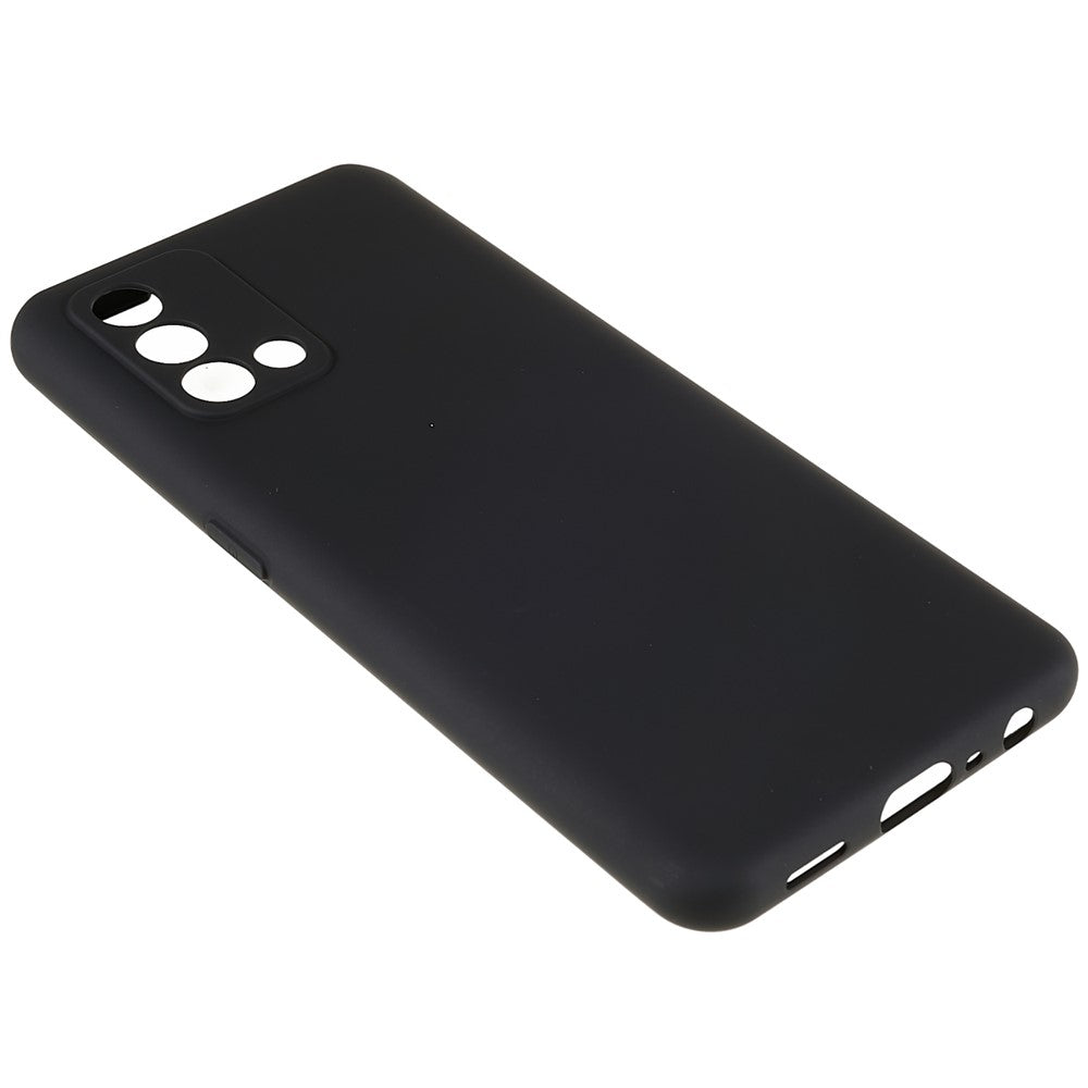 For Oppo A74 4G Flexible TPU Arc Edge Shockproof Phone Case 2.0mm Thick Liquid Silicone Texture Anti-Slip Back Cover