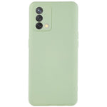 For Oppo A74 4G Flexible TPU Arc Edge Shockproof Phone Case 2.0mm Thick Liquid Silicone Texture Anti-Slip Back Cover