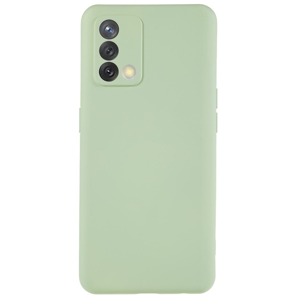 For Oppo A74 4G Flexible TPU Arc Edge Shockproof Phone Case 2.0mm Thick Liquid Silicone Texture Anti-Slip Back Cover