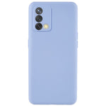 For Oppo A74 4G Flexible TPU Arc Edge Shockproof Phone Case 2.0mm Thick Liquid Silicone Texture Anti-Slip Back Cover
