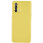 For Oppo A74 4G Flexible TPU Arc Edge Shockproof Phone Case 2.0mm Thick Liquid Silicone Texture Anti-Slip Back Cover