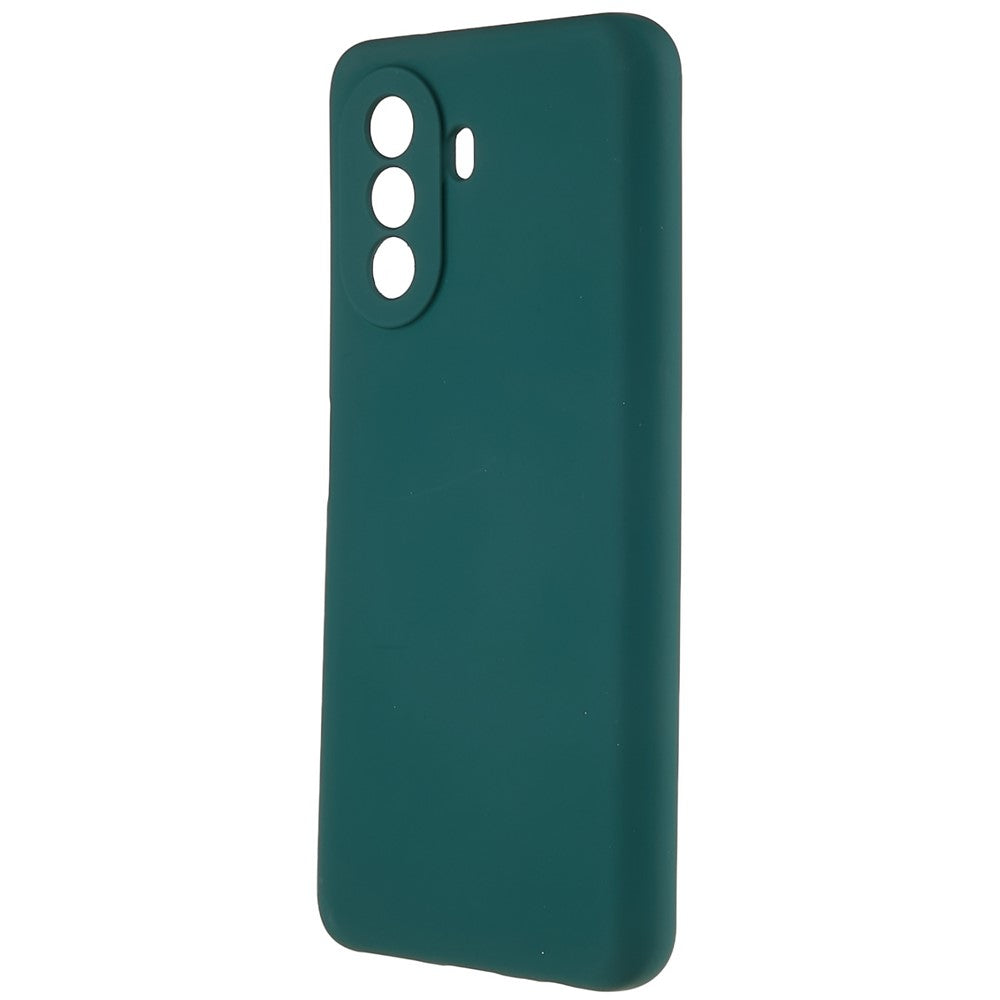 For Huawei nova Y70 4G Arc Edge Liquid Silicone Texture Case 2.0mm Thick Shockproof Soft TPU Phone Cover