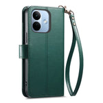 For Xiaomi Redmi Note 17 Pro 5G Case Wallet Stand Multi-color Stitching Leather Phone Cover with Wrist Strap