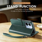 For Xiaomi Redmi Note 17 Pro 5G Case Wallet Stand Multi-color Stitching Leather Phone Cover with Wrist Strap