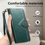 For Xiaomi Redmi Note 17 Pro 5G Case Wallet Stand Multi-color Stitching Leather Phone Cover with Wrist Strap