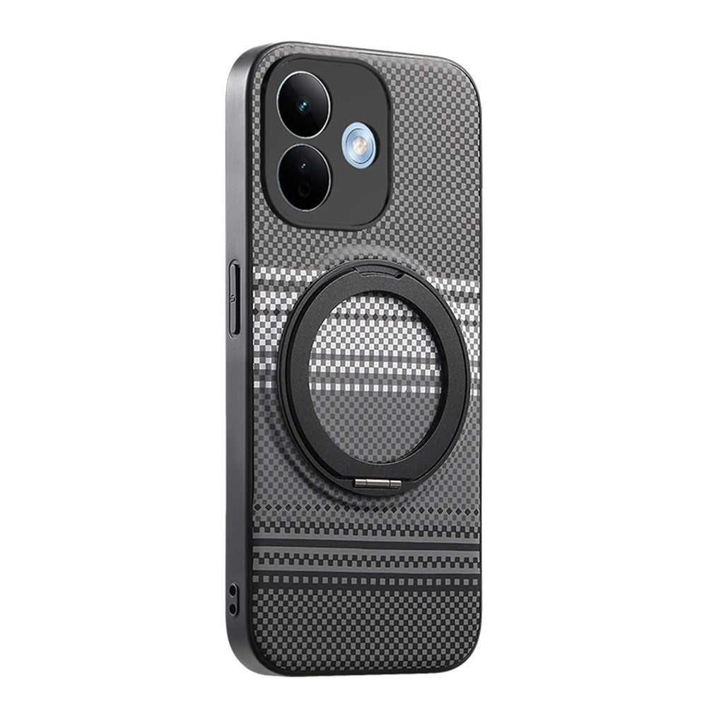 Xiaomi Redmi Note 17 Pro 5G Magnetiskt Skal Roterande Stativ PU Läder + PC + TPU mobilskal