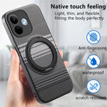 Xiaomi Redmi Note 17 Pro 5G Magnetiskt Skal Roterande Stativ PU Läder + PC + TPU mobilskal