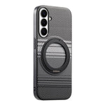 Samsung Galaxy S26 FE Magnetiskt Skal Roterande Stativ PU Läder + PC + TPU mobilskal