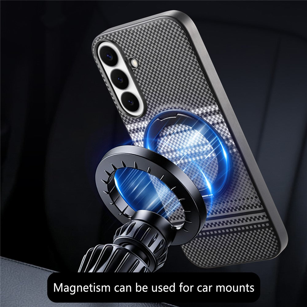 Samsung Galaxy A36 5G Magnetiskt Skal Roterande Stativ PU Läder + PC + TPU mobilskal