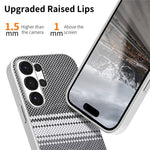 Samsung Galaxy S26 Ultra Magnetiskt Skal Stjärngrå Ram Vävd Textur PU Läder TPU PC Stötsäkert mobilskal