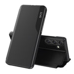 Samsung Galaxy S26 FE mobilskal View Window Folio Flip PU Läder Stativfodral