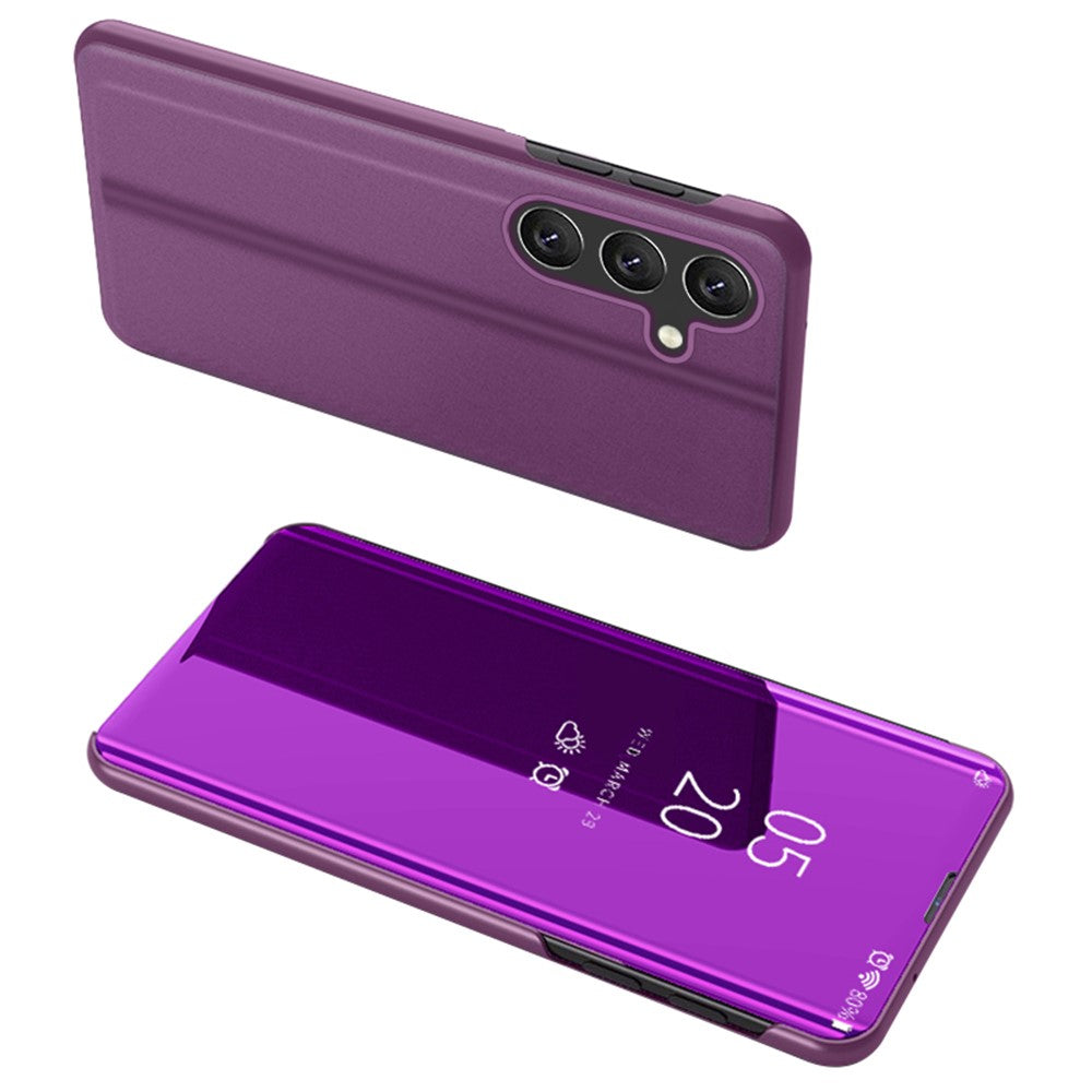 Samsung Galaxy S26 FE Flipfodral i Läder med Stativ Heltäckande Skyddande mobilfodral