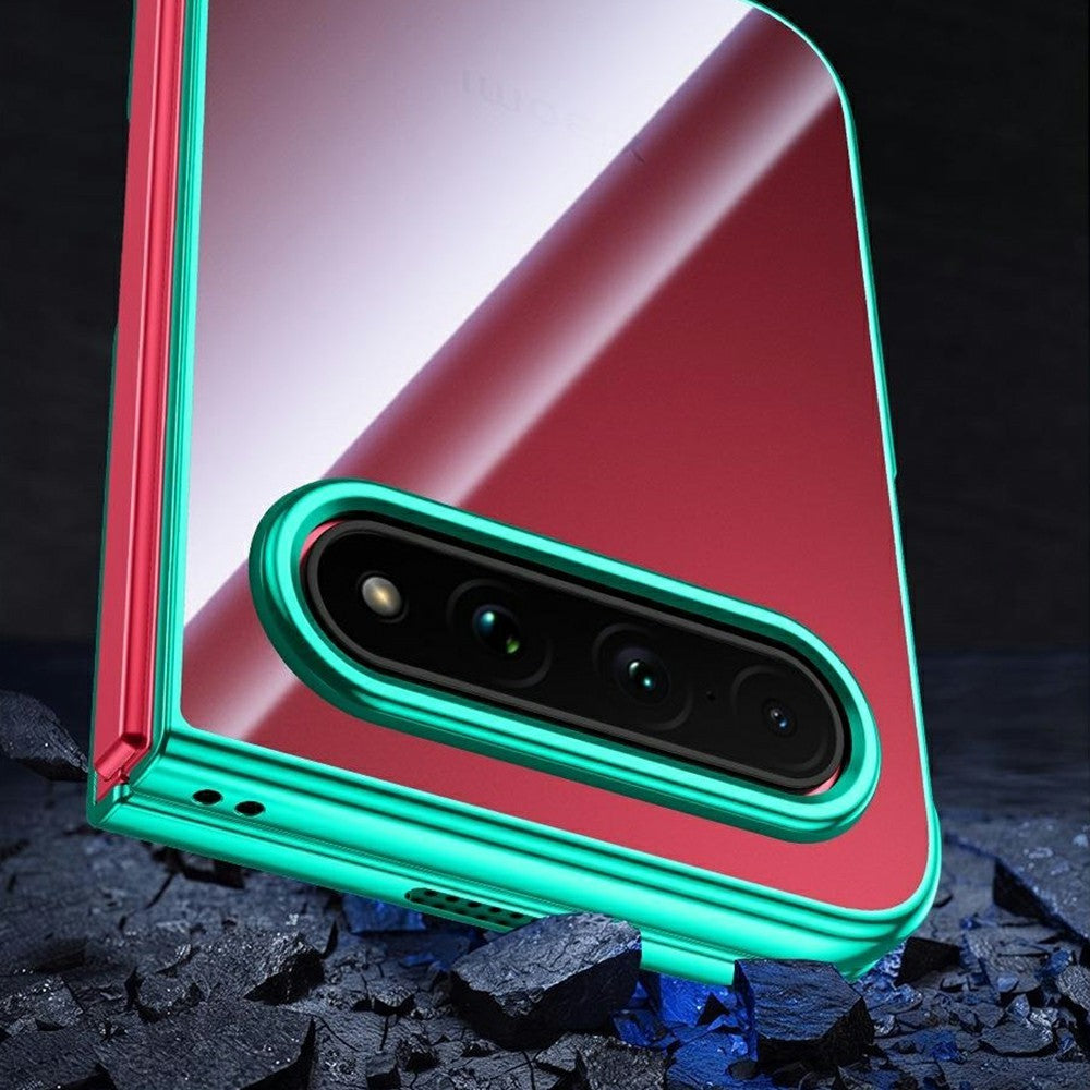 For Xiaomi 18 Fold Case Electroplated Clear Slim Hard PC Phone Shell