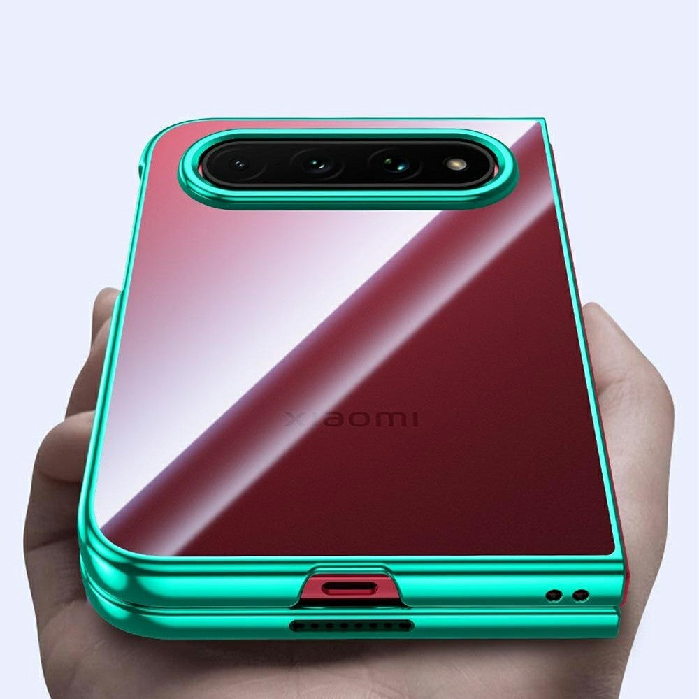 For Xiaomi 18 Fold Case Electroplated Clear Slim Hard PC Phone Shell