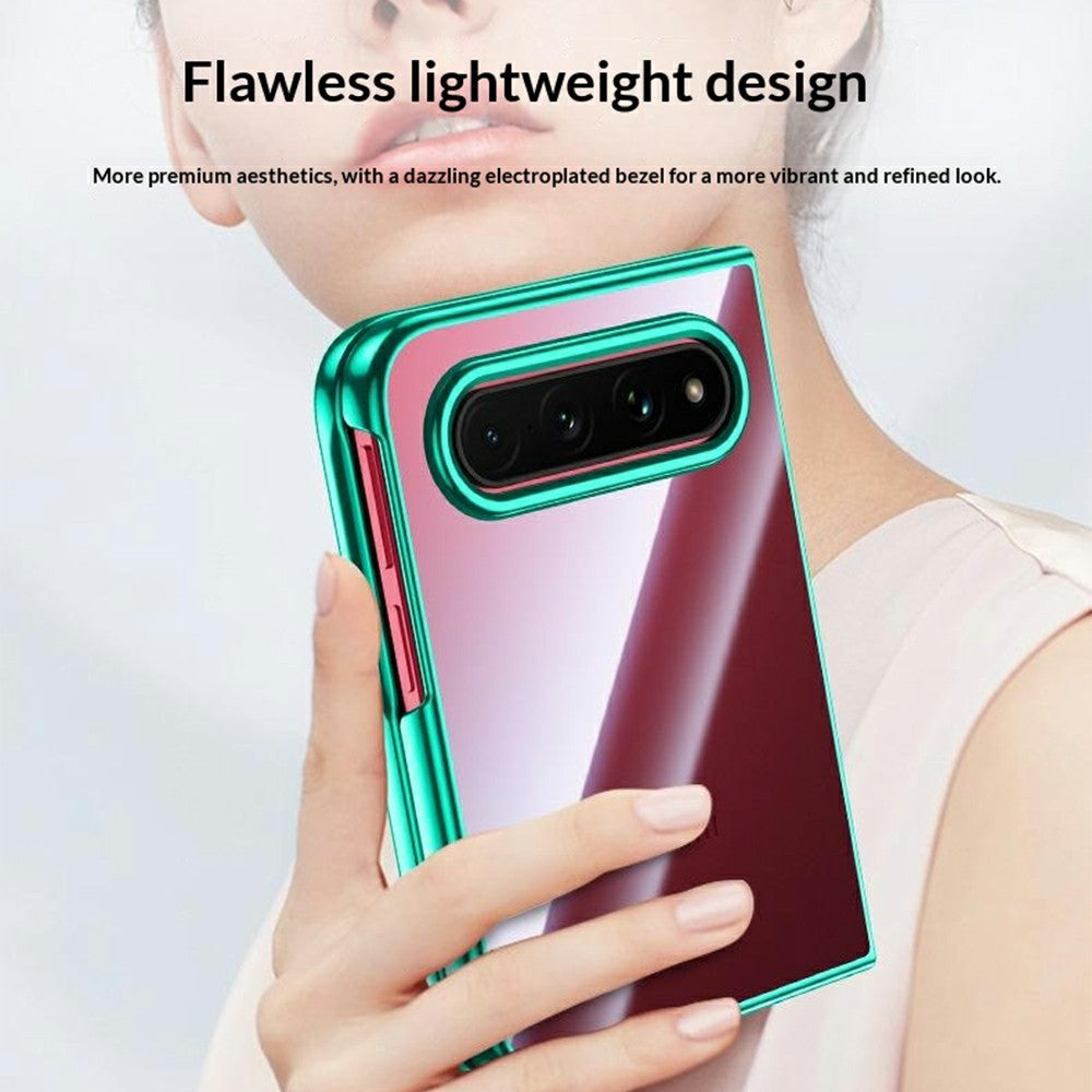 For Xiaomi 18 Fold Case Electroplated Clear Slim Hard PC Phone Shell