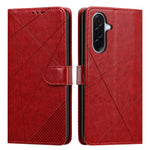 Samsung Galaxy A27 5G Plånboksfodral Justerbart Stativ Magnetiskt Spänne Avtryck Fyrkantigt Läderflikfodral